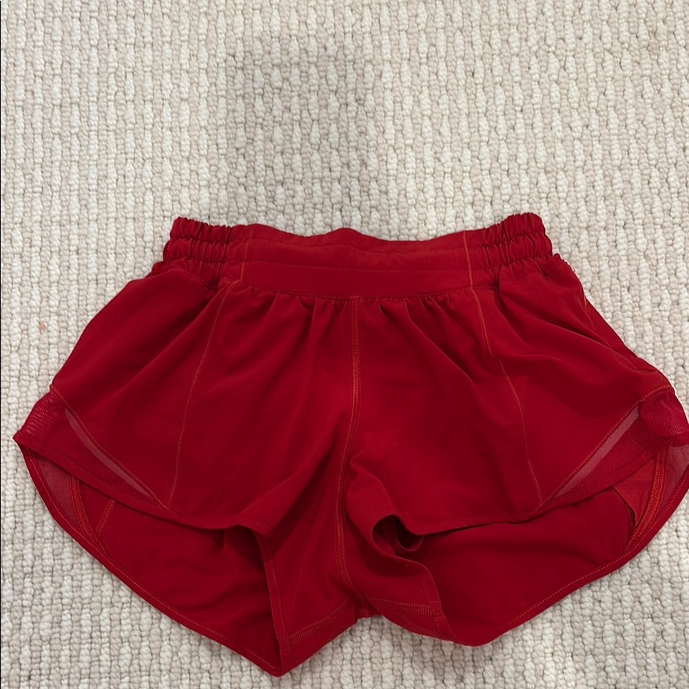 Lululemon Dark Red Hotty Hots - Size 2 - Amazing Condition